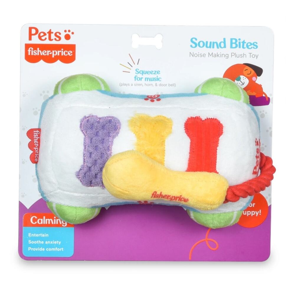 Fisher‎ Price Calming Sound Bites Noise Making Xylophone Plush Dog Pet Toy Puppy